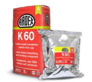 ARDEX K 60 Kendinden Yayılan Lateks Şap Ambalajı
