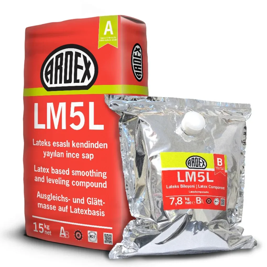 ARDEX LM 5 L — Kendiliğinden Yayılan Lateks Esaslı Zemin Şapı